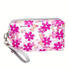 Flower Pattern Cosmetic Bag Waterproof Makeup Organizer