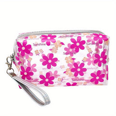 Flower Pattern Cosmetic Bag Waterproof Makeup Organizer