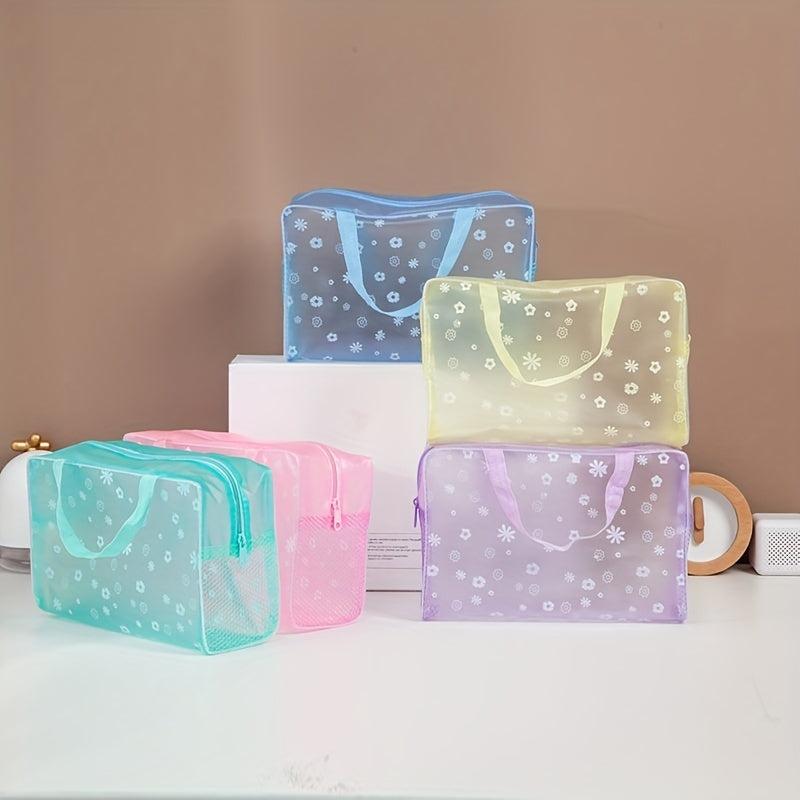 Transparent PVC Cosmetics Storage Bag Portable Makeup Pouch Toiletry Organizer