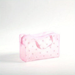 Transparent PVC Cosmetics Storage Bag Portable Makeup Pouch Toiletry Organizer