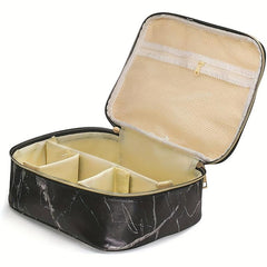 Marble Pattern Square Cosmetic Bag Waterproof Makeup Storage