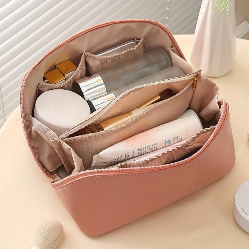 Portable Cosmetic Bag Zipper Toiletry Wash Bag Makeup Organizer