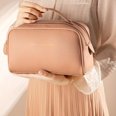 Portable Cosmetic Bag Zipper Toiletry Wash Bag Makeup Organizer