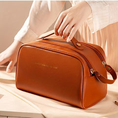 Portable Cosmetic Bag Zipper Toiletry Wash Bag Makeup Organizer