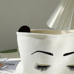 Ladies Eyelash Makeup Pouch Corduroy Cosmetic Bag Gift