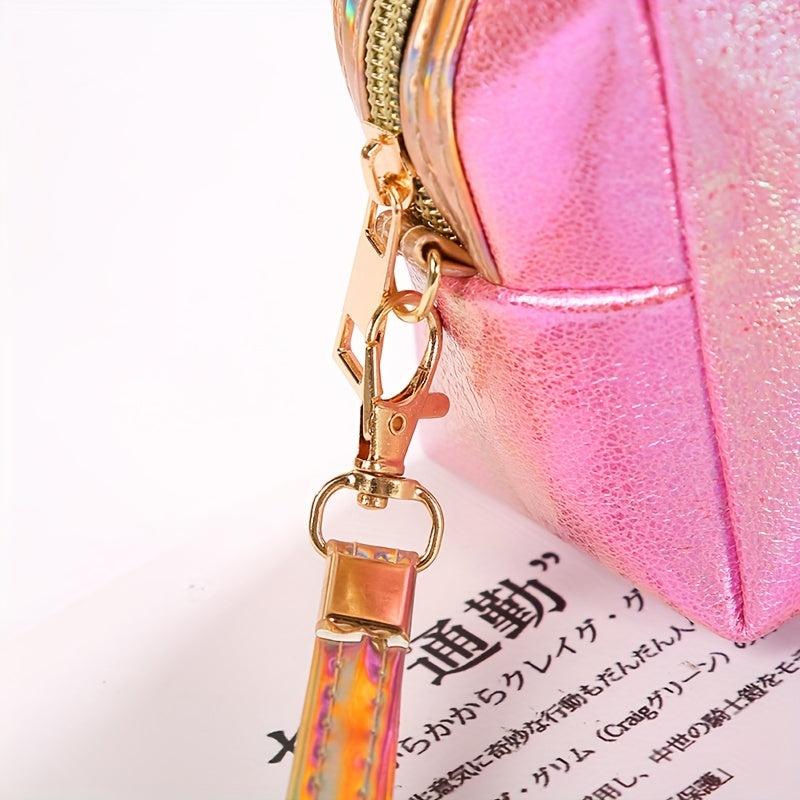 Cartoon Fish Tail Pattern Makeup Bag Portable Waterproof PU Leather Storage Bag