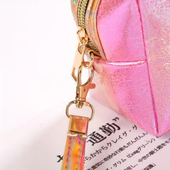 Cartoon Fish Tail Pattern Makeup Bag Portable Waterproof PU Leather Storage Bag