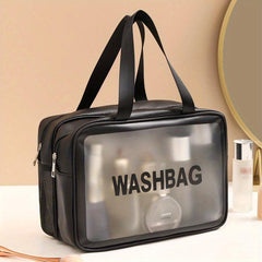 Double Dividers Wet Dry Separation Bag - Large Capacity Makeup Storage Bag