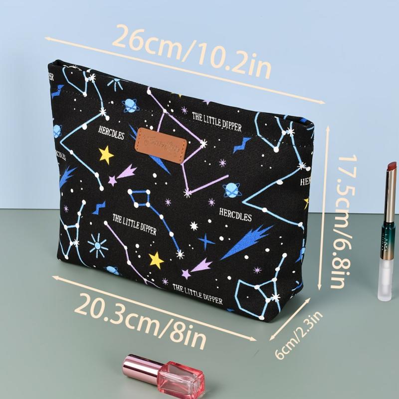 Large Travel Cosmetic Bag Portable Makeup Bag Zipper Travel Toiletry Bag