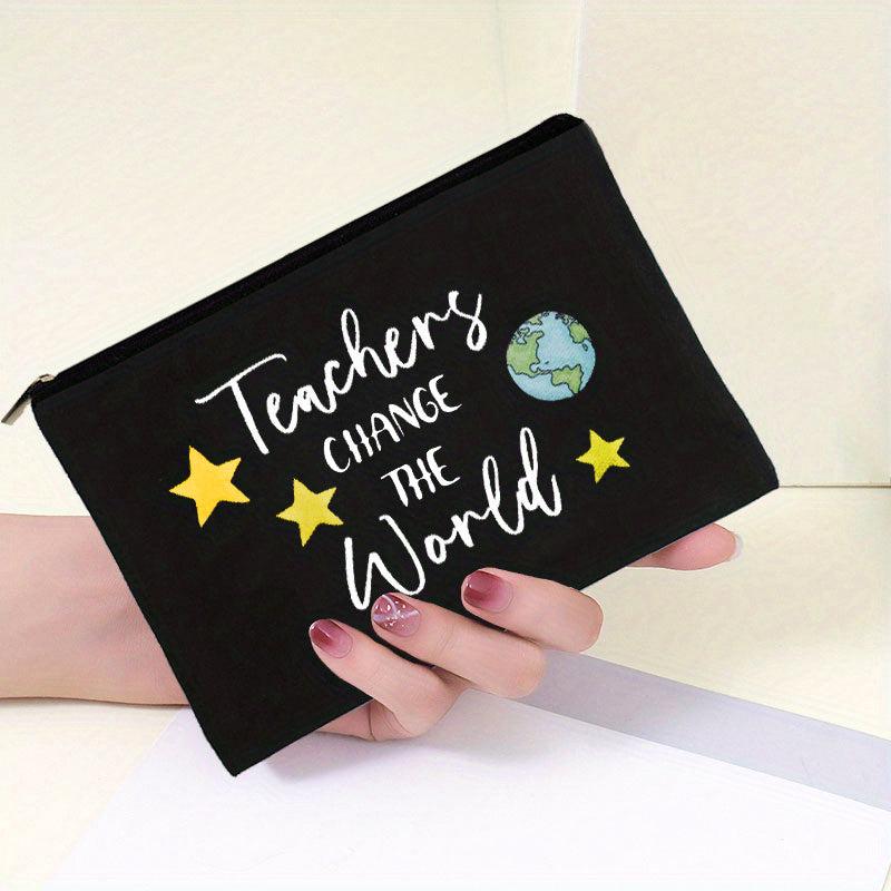 Portable Canvas Comestic Bag Travel Makeup Storage Pouch Pencil Bag