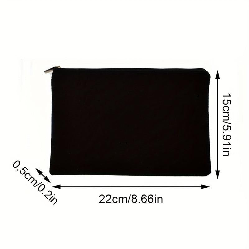 Portable Canvas Comestic Bag Travel Makeup Storage Pouch Pencil Bag