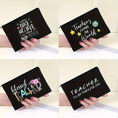 Portable Canvas Comestic Bag Travel Makeup Storage Pouch Pencil Bag