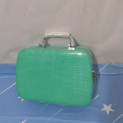 Crocodile Pattern Makeup Case Portable Box Cosmetic Bag Small Travel Storage Bag