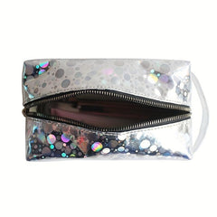 Laser Polka Dot Makeup Pouch Zipper Storage Bag