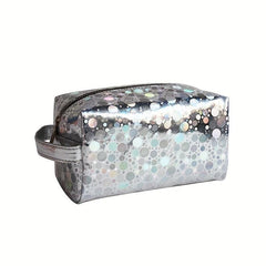 Laser Polka Dot Makeup Pouch Zipper Storage Bag