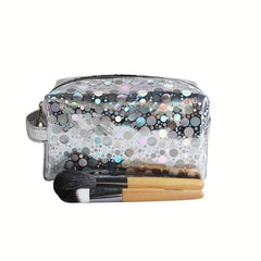Laser Polka Dot Makeup Pouch Zipper Storage Bag