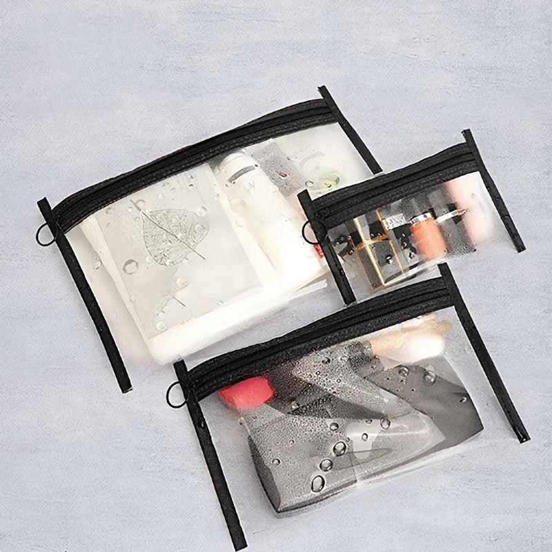 Transparent Zipper Pouch Travel Storage Bag Waterproof Makeup Bag