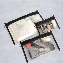 Transparent Zipper Pouch Travel Storage Bag Waterproof Makeup Bag