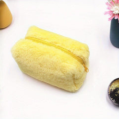 Plush Storage Pouch Lightweight Makeup Bag Travel Cosmetic Bag