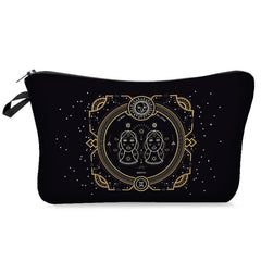 Constellation Pattern Cosmetic Bag Travel Toiletry Bag Zipper