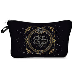 Constellation Pattern Cosmetic Bag Travel Toiletry Bag Zipper
