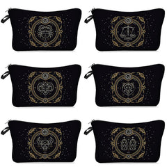 Constellation Pattern Cosmetic Bag Travel Toiletry Bag Zipper