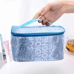 Letter Graphic Storage Cosmetic Bag Portable Travel Toiletry Bag