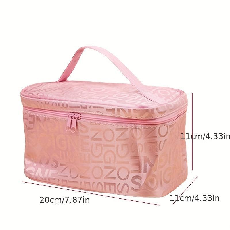 Letter Graphic Storage Cosmetic Bag Portable Travel Toiletry Bag