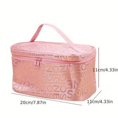 Letter Graphic Storage Cosmetic Bag Portable Travel Toiletry Bag
