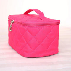 Quilted Cube Travel Cosmetics Wash Bag Portable Zipper Storage Bag