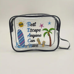 Transparent Summer Beach Storage Bag Waterproof PVC Toiletry Bag