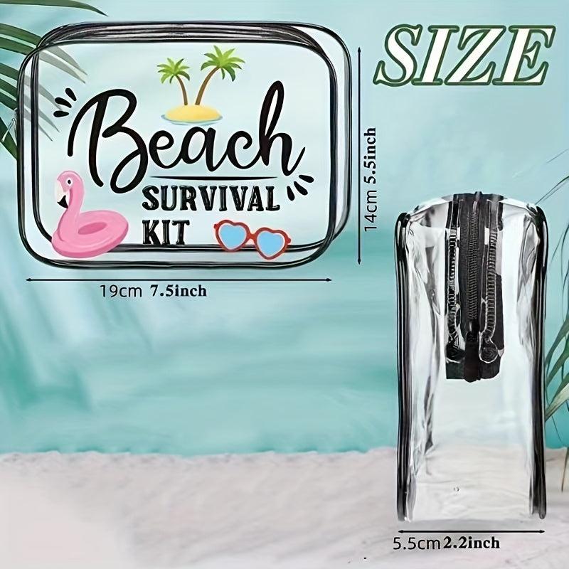 Transparent Summer Beach Storage Bag Waterproof PVC Toiletry Bag