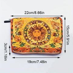 Vintage Retro Print Travel Makeup Pouch Toiletry Organizer