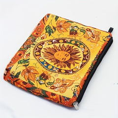 Vintage Retro Print Travel Makeup Pouch Toiletry Organizer