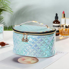 Glitter Makeup Handbag Large Capacity Cosmetic Bag Zipper Toiletry Wash Bag