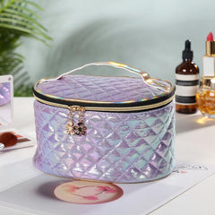 Glitter Makeup Handbag Large Capacity Cosmetic Bag Zipper Toiletry Wash Bag