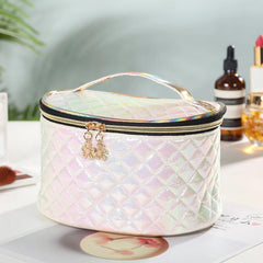 Glitter Makeup Handbag Large Capacity Cosmetic Bag Zipper Toiletry Wash Bag
