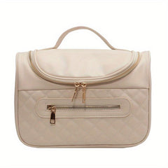 Solid Portable Makeup Satchel Bag Lightweight Storage Bag