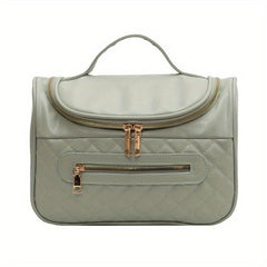 Solid Portable Makeup Satchel Bag Lightweight Storage Bag