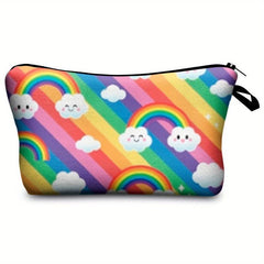 Rainbow Print Cos. Storage Bag Portable Makeup Pouch Toiletry Bag