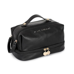 Travel Storage Makeup Bag Organizer Faux Leather Toiletry Wash Bag