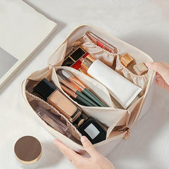 Versatile Zipper Cosmetic Bag for Travel Toiletries