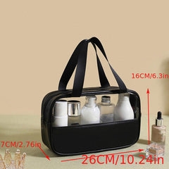 Waterproof Toiletry Travel Bag Zipper Cosmetic Bag Large Capacity Makeup Storage