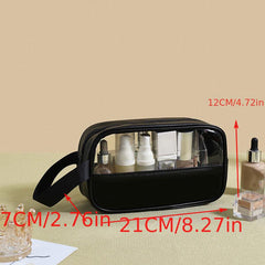 Waterproof Toiletry Travel Bag Zipper Cosmetic Bag Large Capacity Makeup Storage