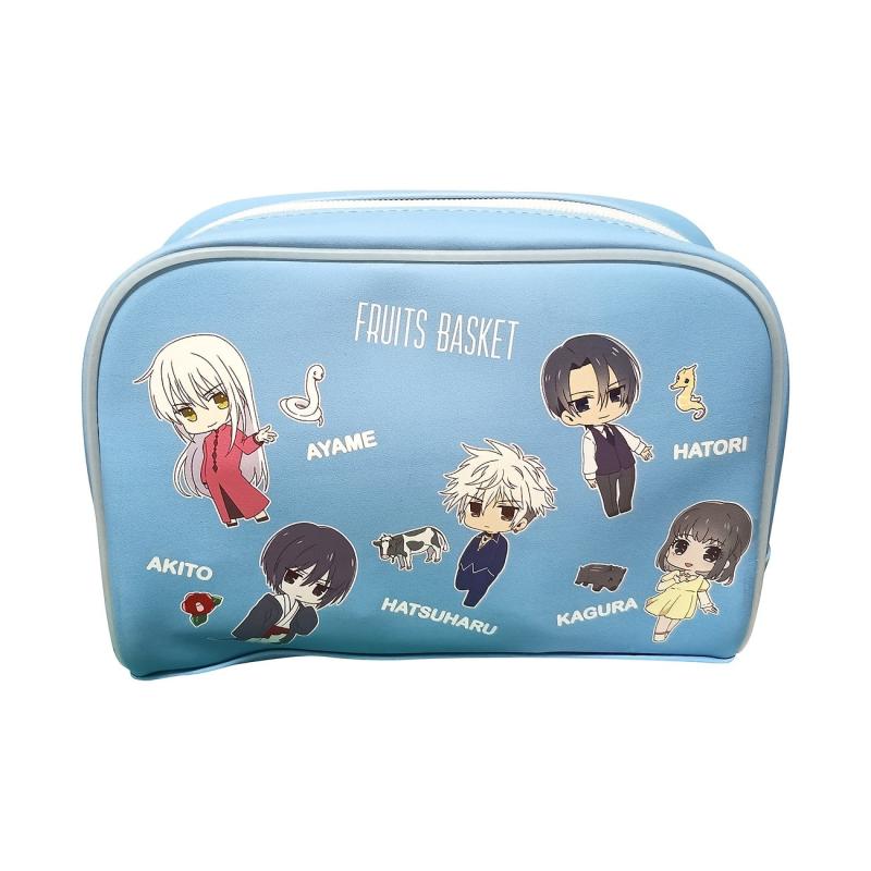 Cartoon Pattern Cosmetic Organizer Travel Toiletry Storage Bag Zipper Makeup Bag