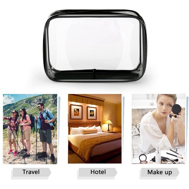Clear Makeup Bag PVC Cosmetic Bag Makeup Case With Zipper