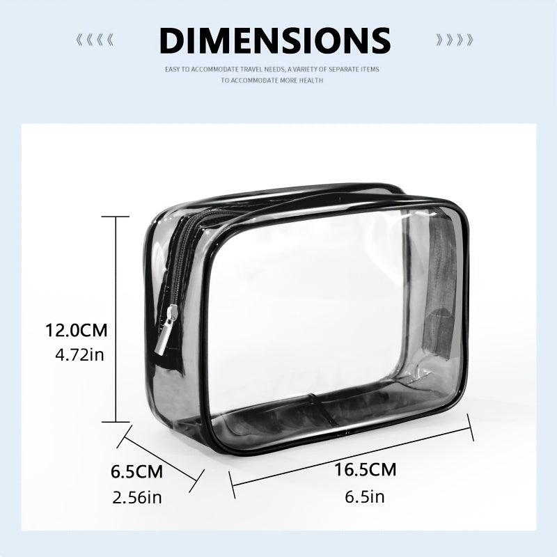 Clear Makeup Bag PVC Cosmetic Bag Makeup Case With Zipper
