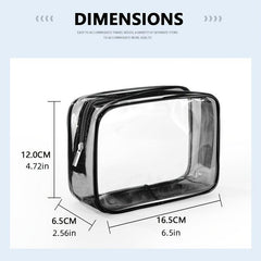 Clear Makeup Bag PVC Cosmetic Bag Makeup Case With Zipper