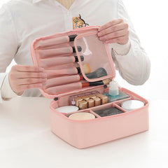 Portable Travel Cosmetic Bag Large Capacity Multifunctional Makeup Organizer
