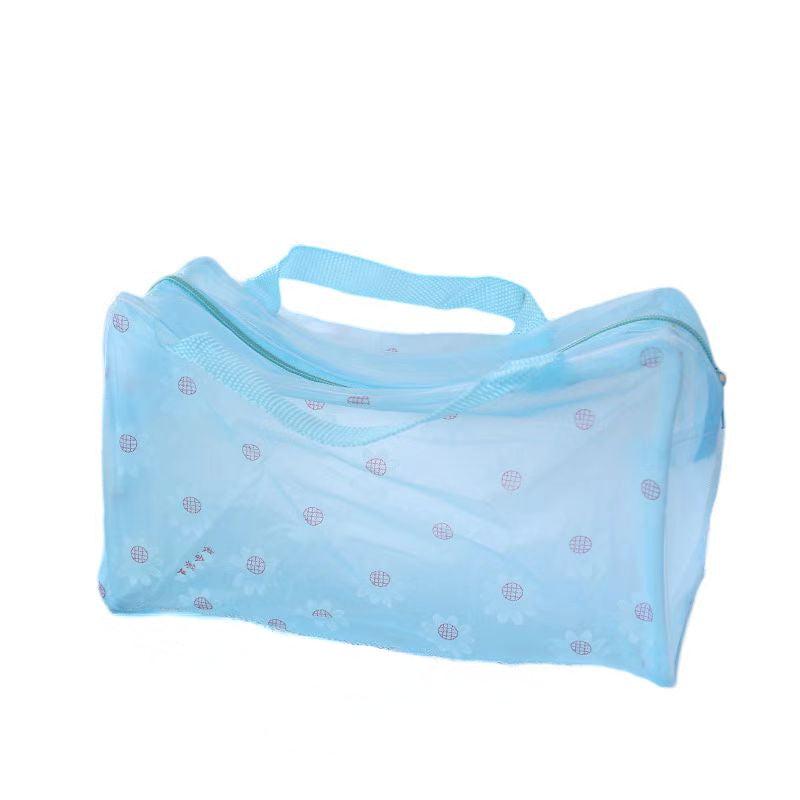 Waterproof Lightweight Portable Cosmetic Bag Double Handle Zipper Toiletry Bag